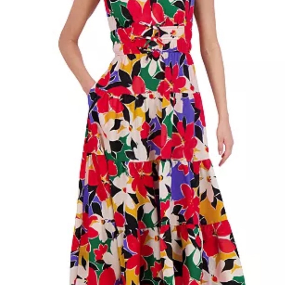 ISO!! Vince Camuto Red and Blue Sleeveless Maxi Sundress